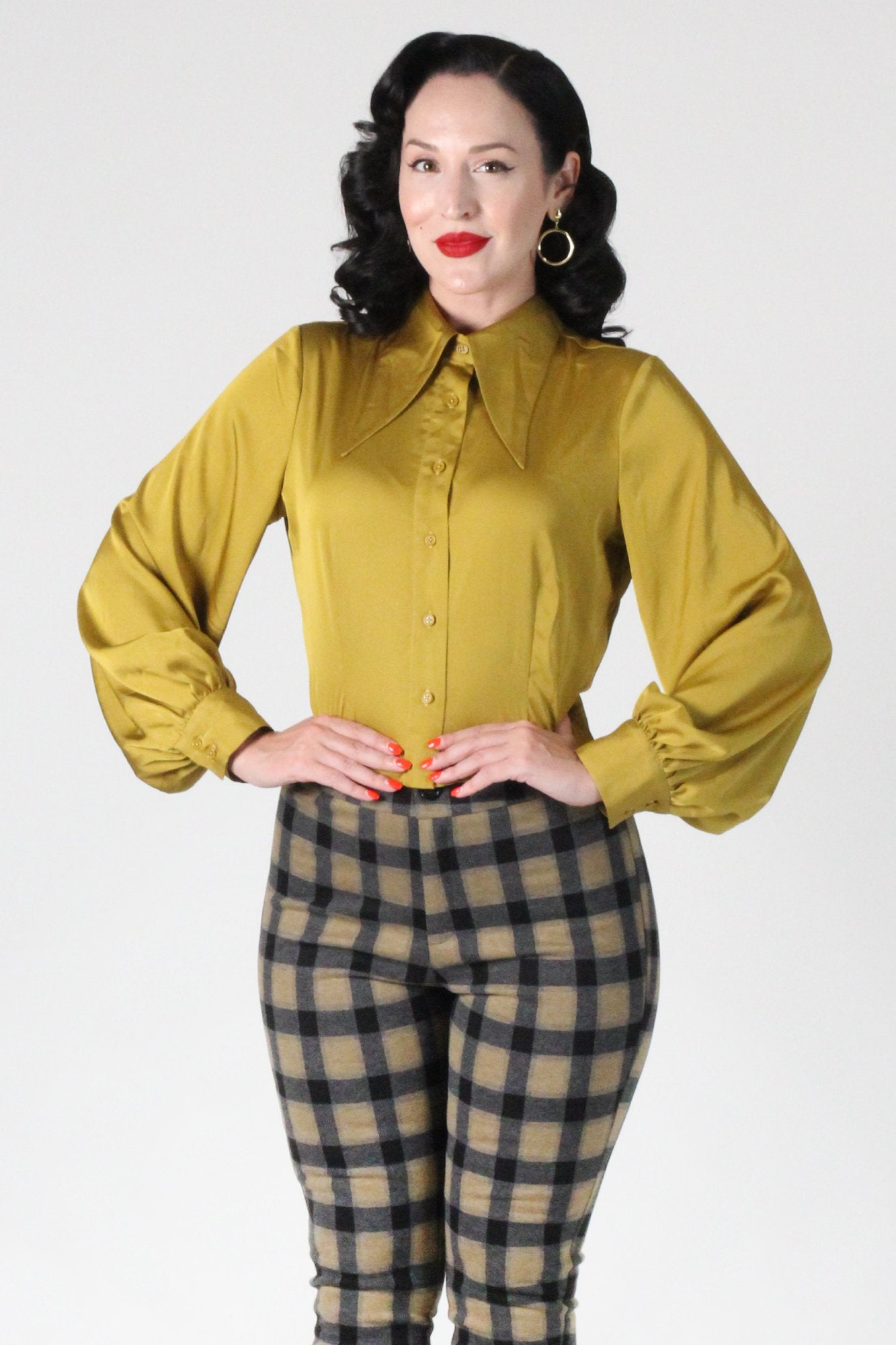 Willow Blouse In Chartreuse