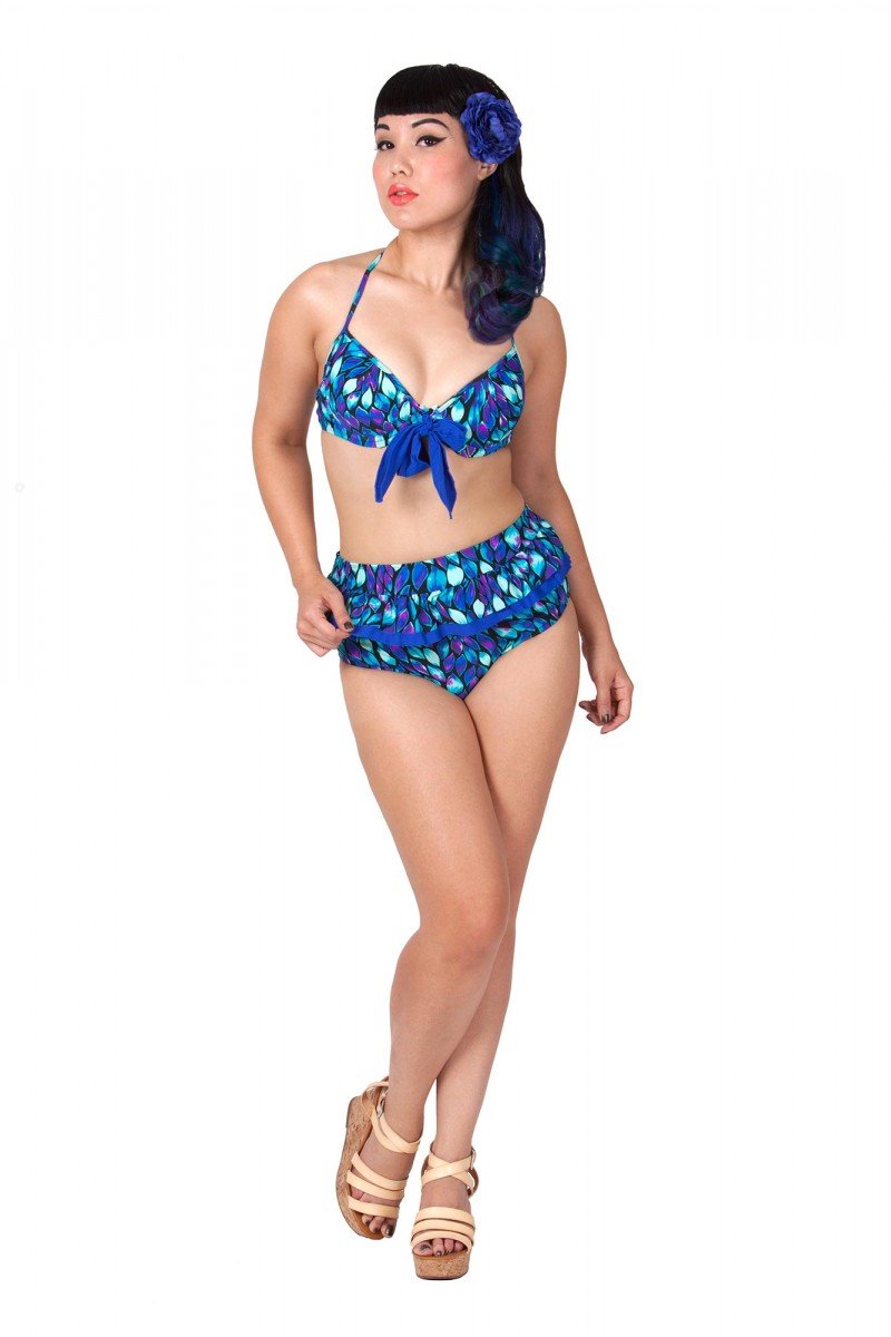 Peacock High Waist Bikini