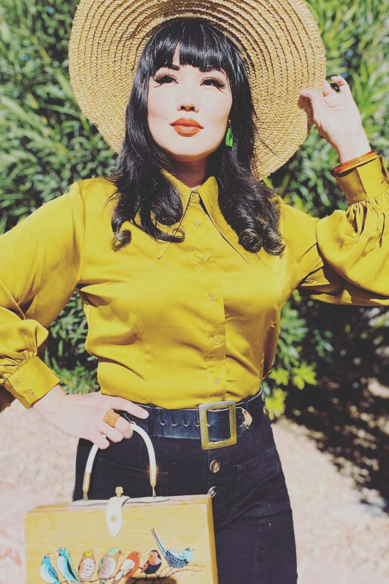 Willow Blouse In Chartreuse