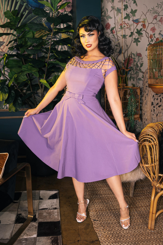 Alika Circle Dress in Purple Jewel