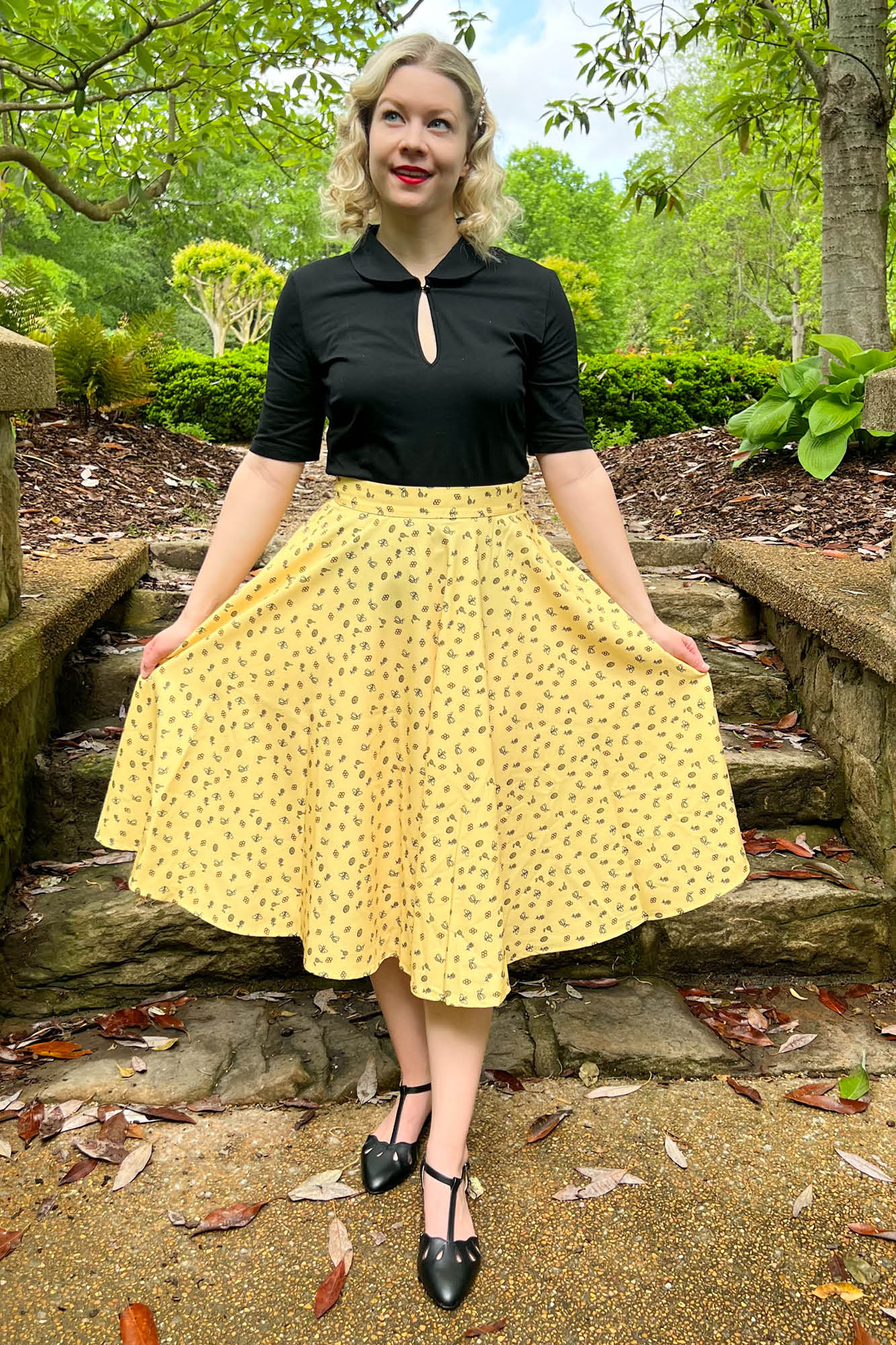 Polka dot outlet skirt wholesale