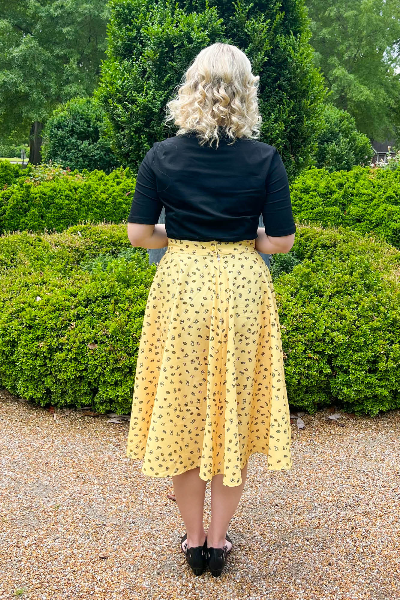 Annette Skirt in Save the Bees Print