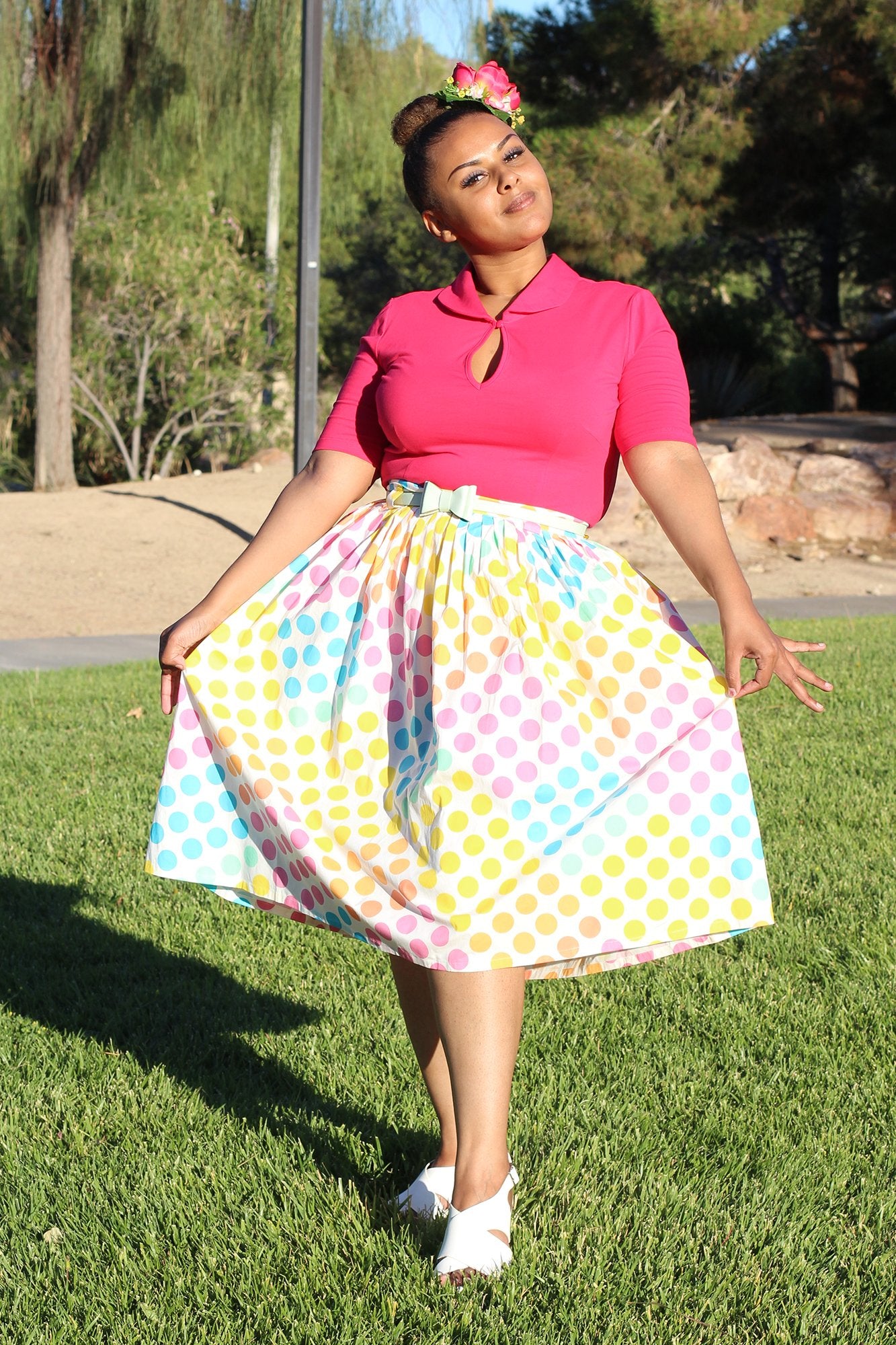 Keynote Blouse in Fuchsia