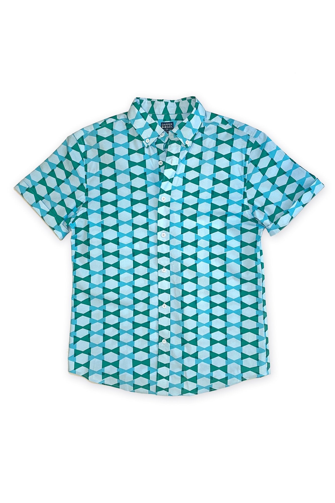 Harvey Shirt in Blue Lagoon Bow Ties Print